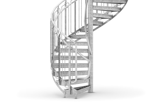 Spindeltrappe indvendig håndliste