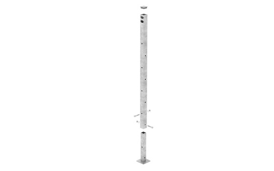 Støtteben Firkant, Længde 480–1600 mm til gangbro
