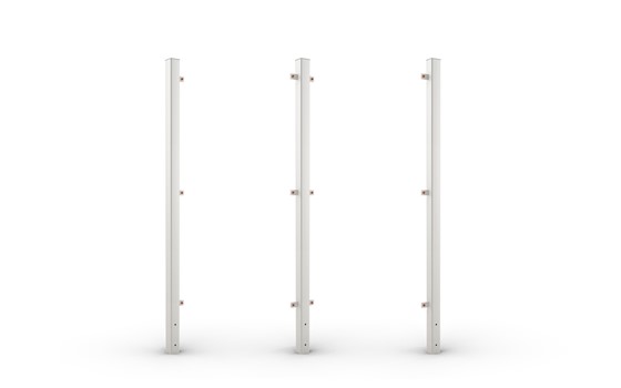 Stolper til skærmvæg – venstre, midt og højre