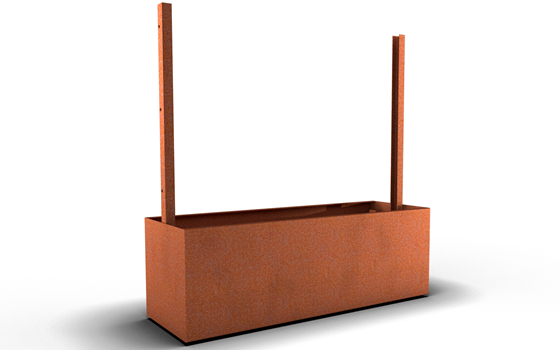 Beholder med afskærmning Large