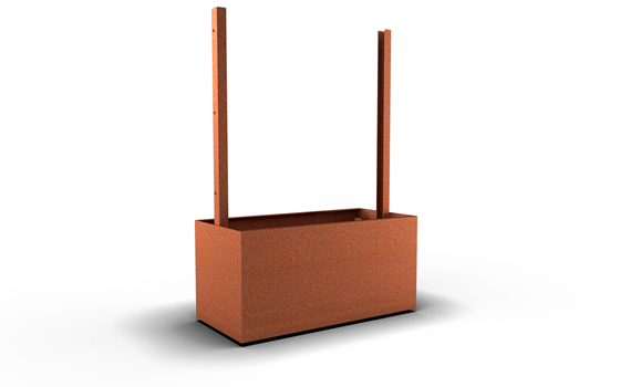 Beholder med afskærmning Medium