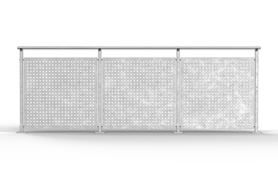 Sektionsgelænder Gelænder Plade