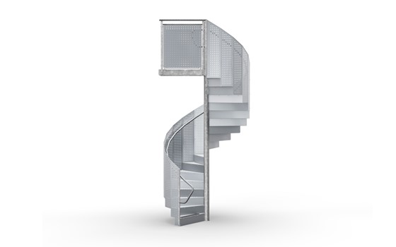 Spindeltrappe JOS Gelænder Tæt