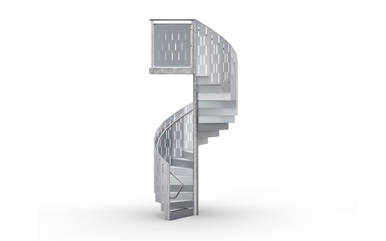 Spindeltrappe JOS Gelænder Profil