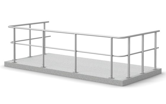 Allroundgelænder, topmonteret