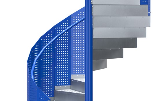 Spindeltrappe JOS Gelænder Kvadrat