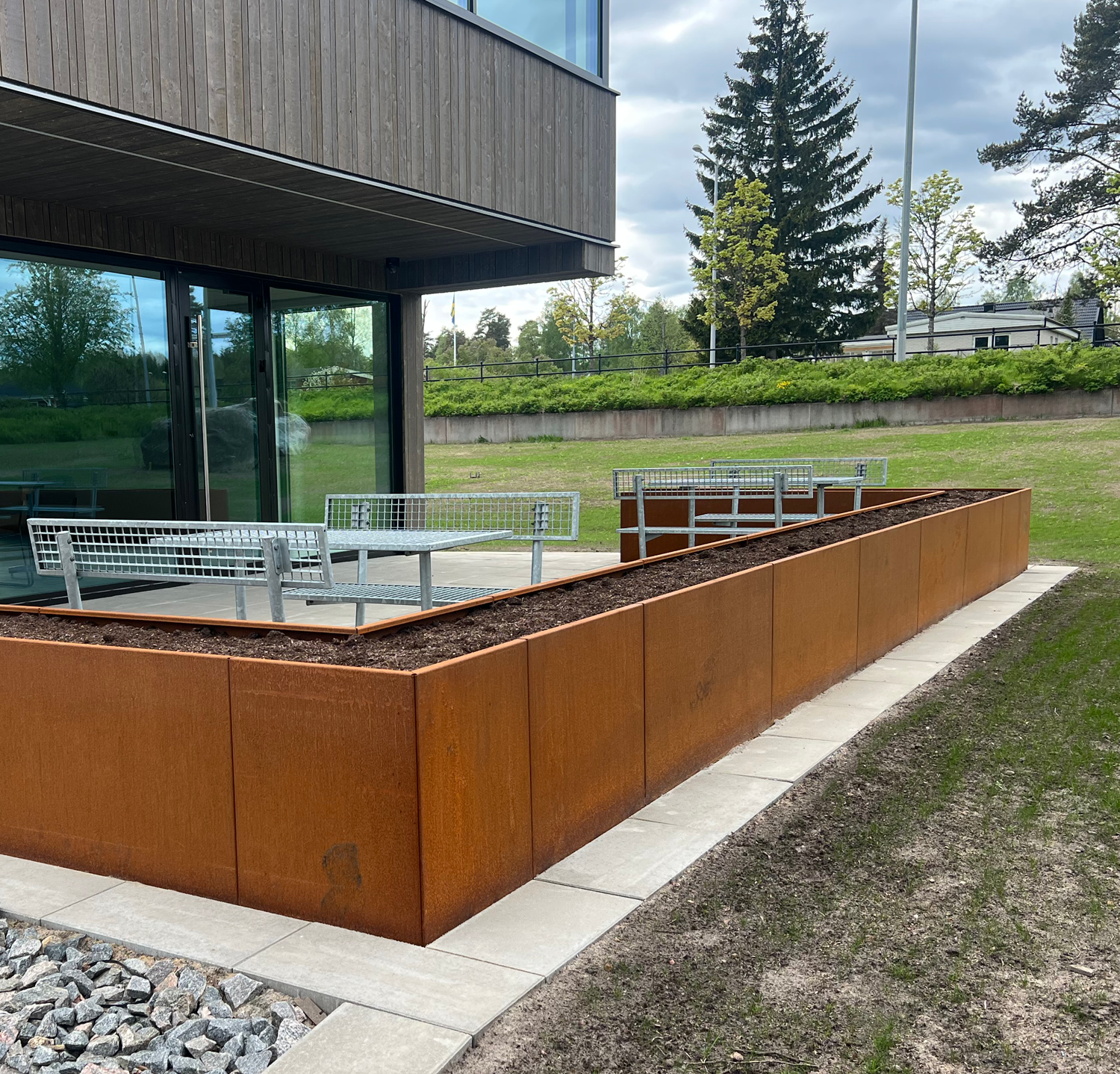 Plantekummer i corten (Weland Design™)