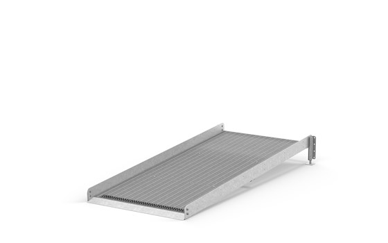 Kørestolsrampe uden gelænder og væghåndliste