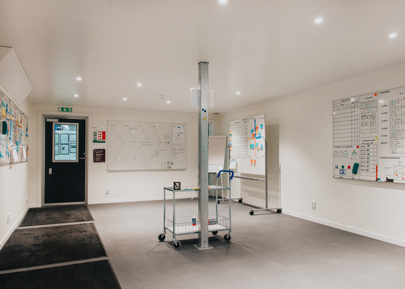 Den indbyggede mezzanin er blevet servicecentrets nye innovationshub.